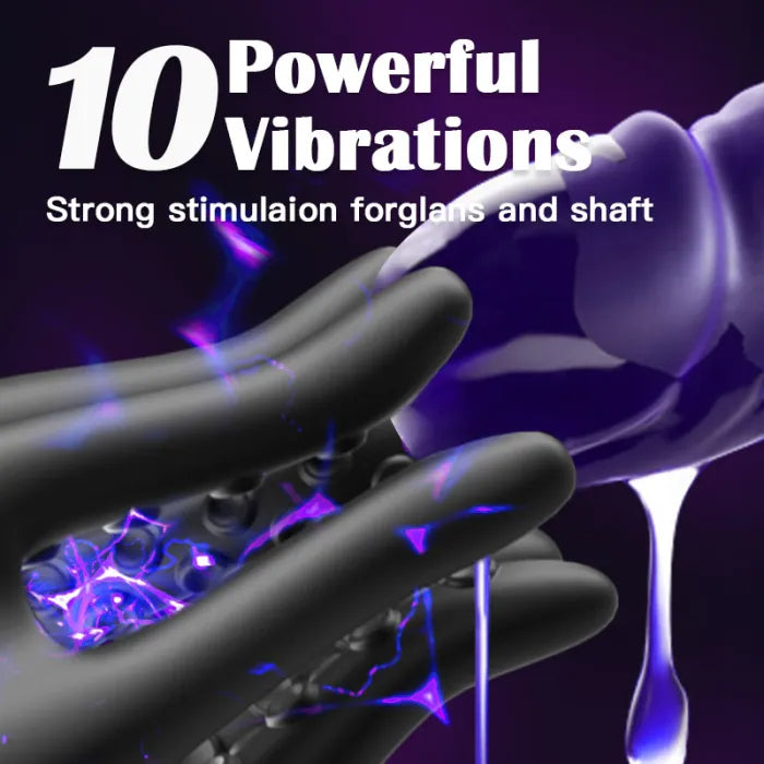 2 IN 1 Octopus Massager 9 Vibration and 3 Thrusting Modes Dual-Ended Penis Vibrator Sex Toy for Singles & Couples