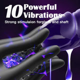 2 IN 1 Octopus Massager 9 Vibration and 3 Thrusting Modes Dual-Ended Penis Vibrator Sex Toy for Singles & Couples