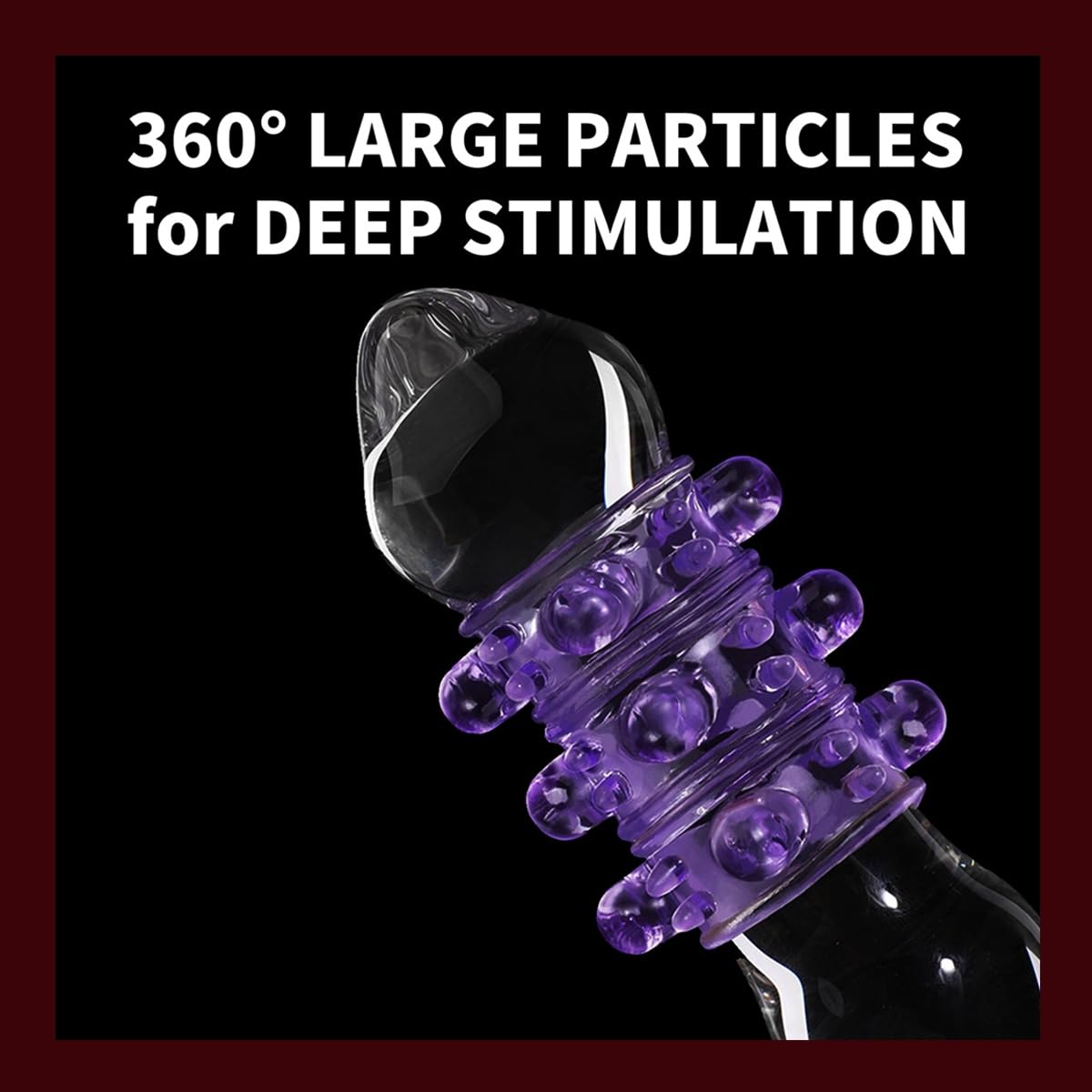 2 Pcs Penis Sleeve Girth Enhancer Sleeve With Large Particles for Men Erection Penis Enlarger,Cock Rings for Men