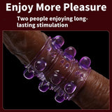 2 Pcs Penis Sleeve Girth Enhancer Sleeve With Large Particles for Men Erection Penis Enlarger,Cock Rings for Men