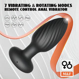 3 in 1 Butt Plug with 7 Rotating and Vibrating Modes Anal Vibrator Anal Plug