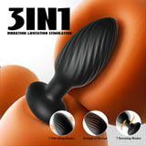 3 in 1 Butt Plug with 7 Rotating and Vibrating Modes Anal Vibrator Anal Plug