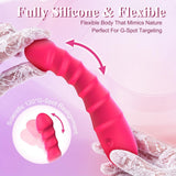 2 in 1 Clit Sucker High Frequency Clitoris G Spot Bullet Wand Vibrator APP Remote Control Sucking Vibrator