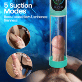 2 in 1 Vacuum Pump for ED Treatment with 6 Training Modes Automatic Male Masturbators with 5 Suction Modes Electric Penis Pump Male Sex Toys for Men