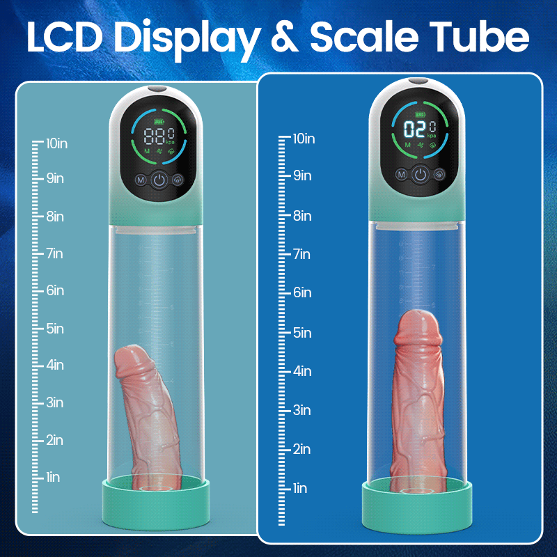 2 in 1 Vacuum Pump for ED Treatment with 6 Training Modes Automatic Male Masturbators with 5 Suction Modes Electric Penis Pump Male Sex Toys for Men