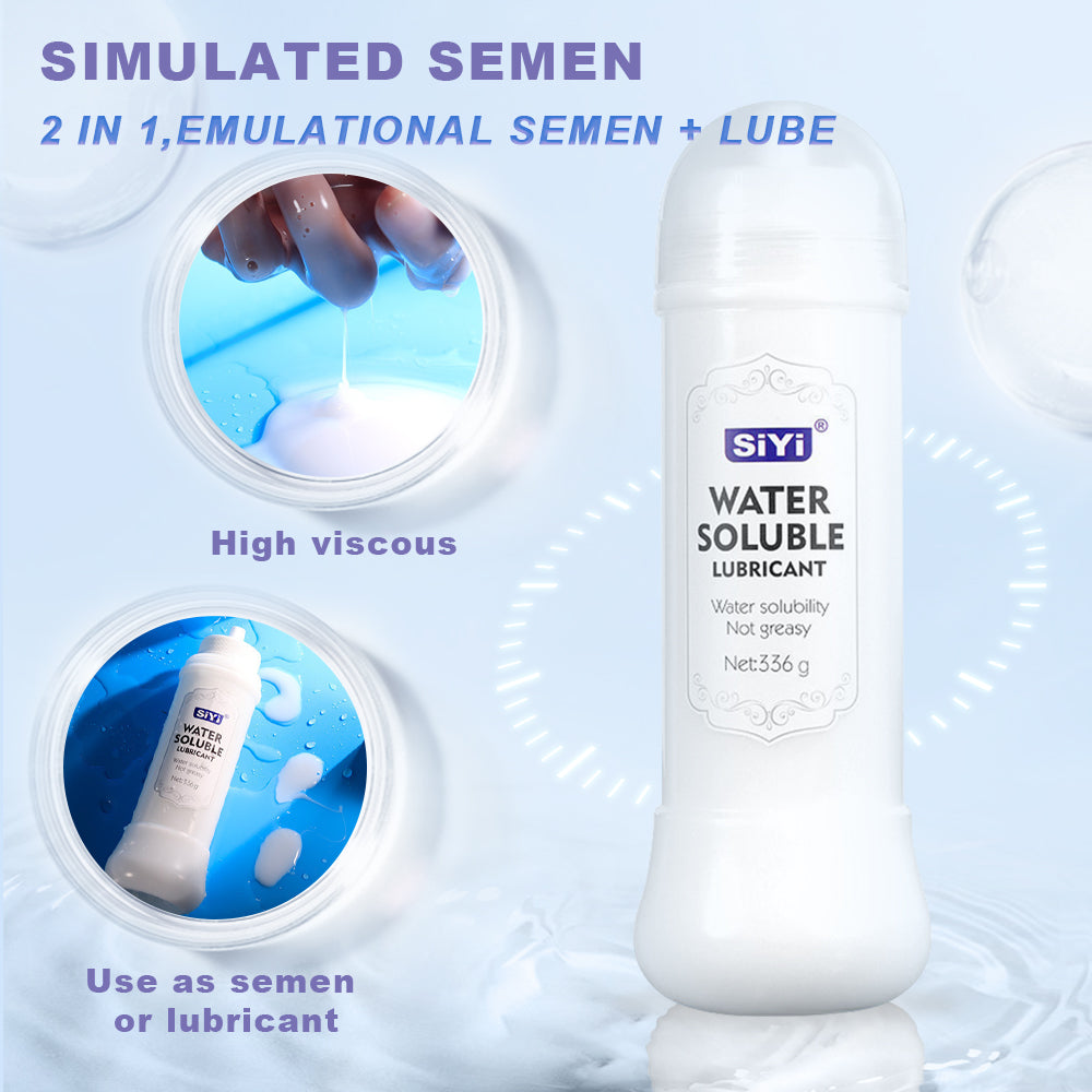 2 IN 1 Artifical Semen Lubricant Emulational Sperm for Sex 336g
