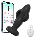 3-in-1 Telescopic & Expanding Anal Toy App Control Butt Plug Prostate Massager 9 Thrusting & Vibration Modes Anal Plug Vibrator