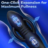 3-in-1 Telescopic & Expanding Anal Toy App Control Butt Plug Prostate Massager 9 Thrusting & Vibration Modes Anal Plug Vibrator