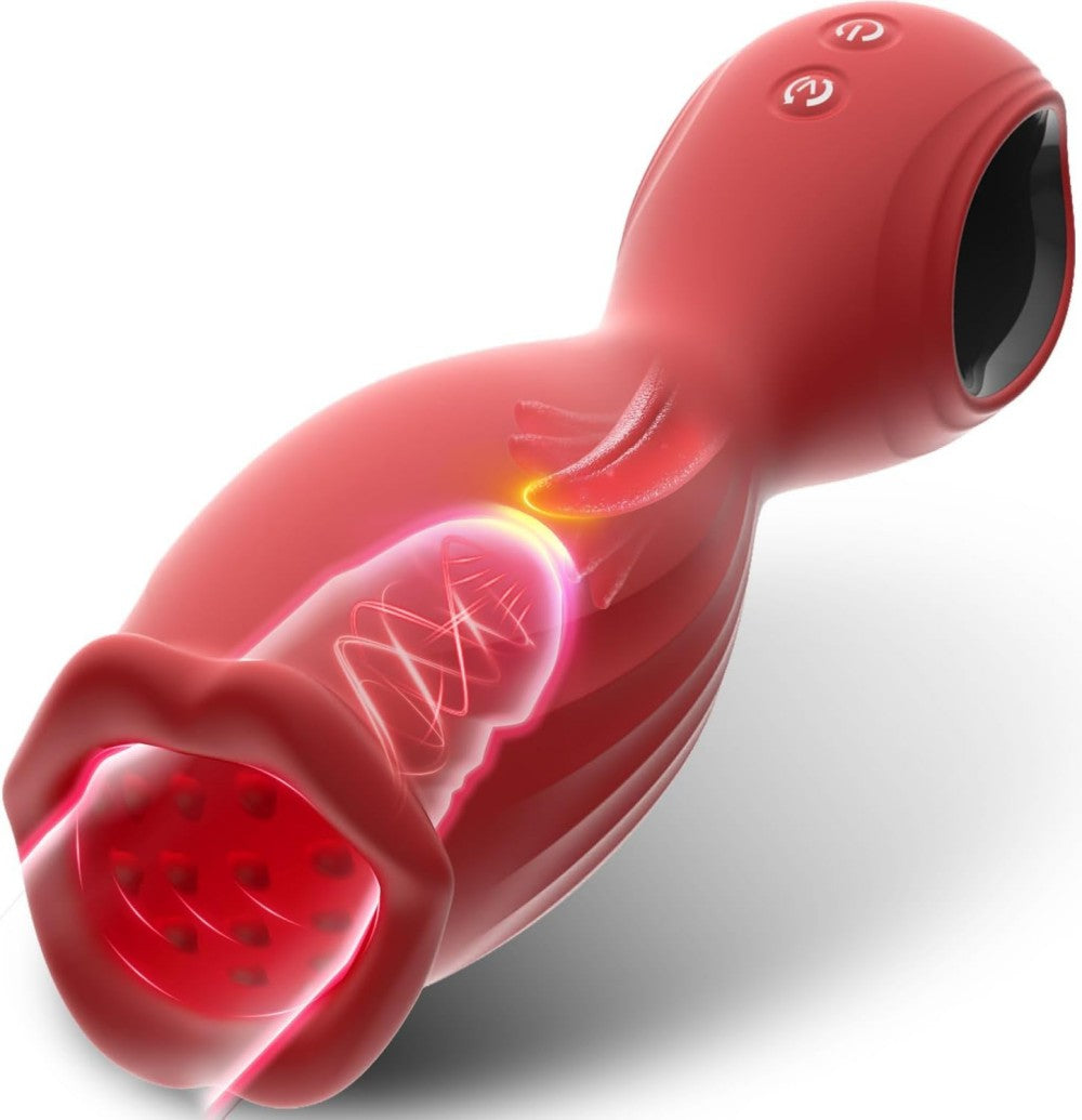 360° Rotation Male Masturbator 10 Vibrations Stimulation Stroker Penis Vibrator