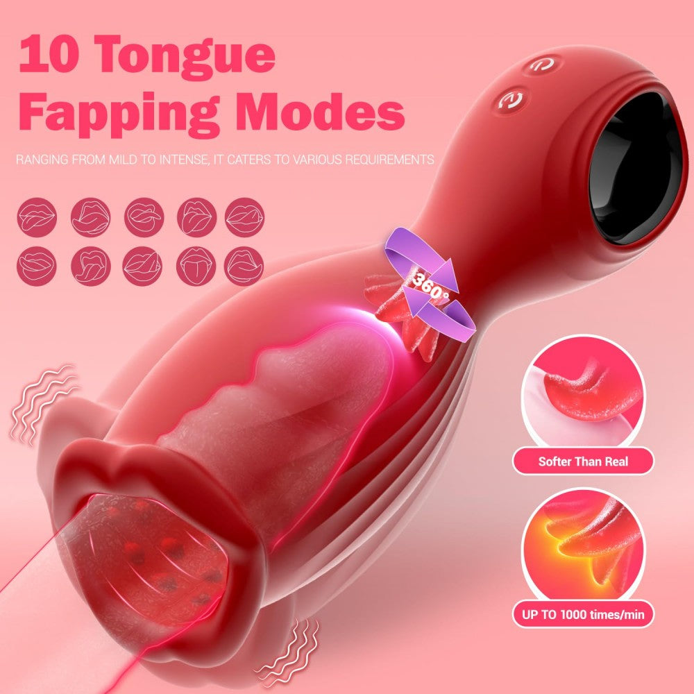 360° Rotation Male Masturbator 10 Vibrations Stimulation Stroker Penis Vibrator