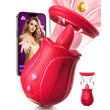 360° Rotation Tongue with 10 Licking & Vibrating Modes for Clitoral Nipple Removable Cup Couple & Solo Sex Games