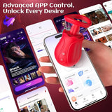 360° Rotation Tongue with 10 Licking & Vibrating Modes for Clitoral Nipple Removable Cup Couple & Solo Sex Games