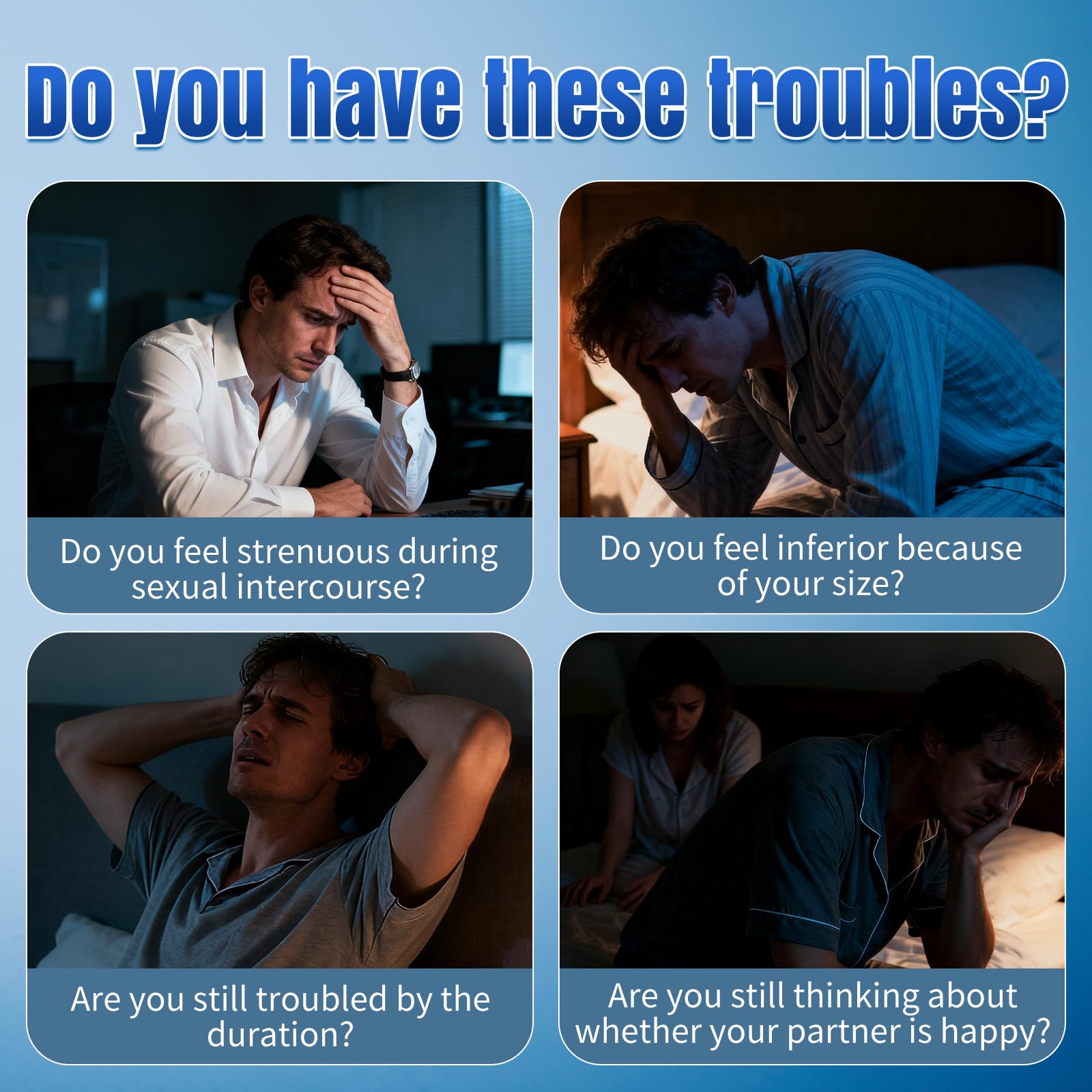 3 Colored 85kg Tension Silicone Cock Ring Set Couples Sex Toy with 3 Pcs Different Sizes Penis Ring for Erection Enhancing Long Lasting Stronger