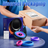3 Colored 85kg Tension Silicone Cock Ring Set Couples Sex Toy with 3 Pcs Different Sizes Penis Ring for Erection Enhancing Long Lasting Stronger