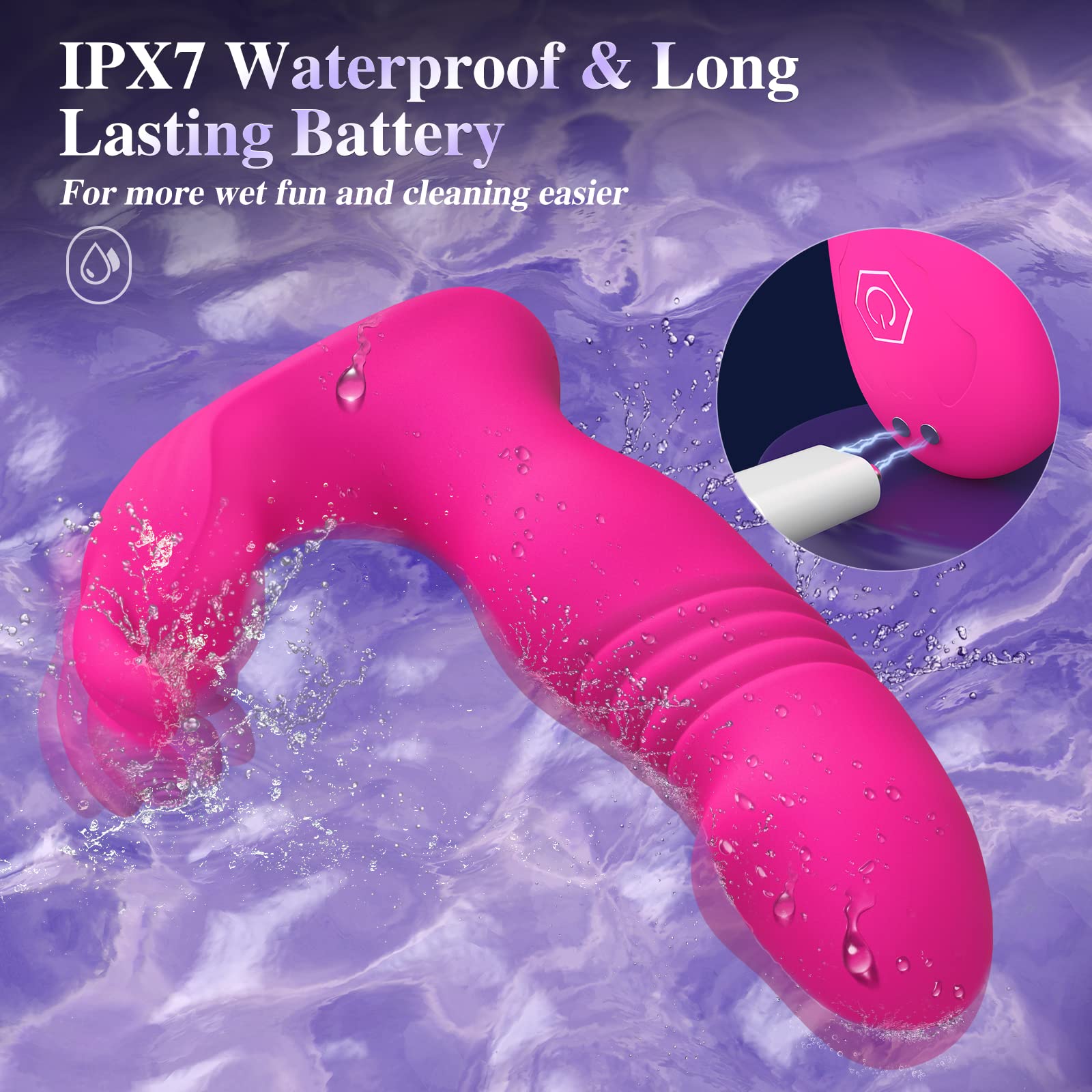 3 IN 1 App Remote Control Vibrator Wearable 9 Thrusting Dildos Vibrator Sex Toy for Women