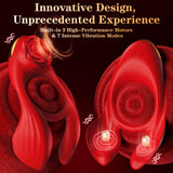 3 Motor & 7 Vibrations for Clitoral Testicle Dual Stimulation Penis Ring Couple Toy