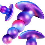 3 PCS Anal Plug Set Silicone Wearable Anal Beads Butt Plug Trainer Kit Anal Dilator Trainer Stretcher Prostate Massager