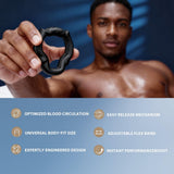 3 Size Silicone Penis Rings with 6-Point Pressure Support, No Blockage Design for Natural Ejaculation