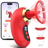 3 Sucking 9 Tongue Licking & Vibrating Adult Toys LCD Display Removable Cup Clitoral G Spot Vibrators