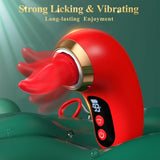 3 Sucking 9 Tongue Licking & Vibrating Adult Toys LCD Display Removable Cup Clitoral G Spot Vibrators