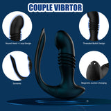 3 Telescopic 12 Vibrations Prostate Massager Remote Control Anal Plug Anal G-Spot Vibrator