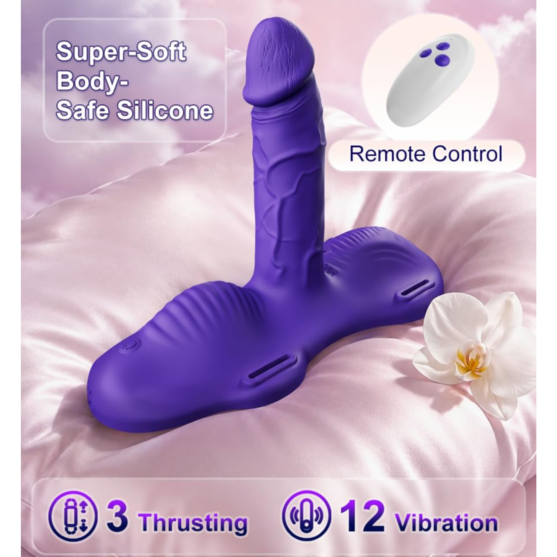 3 Thrusting & Vibrating Modes for Women G Spot Clit Stimulation Female Vibrator