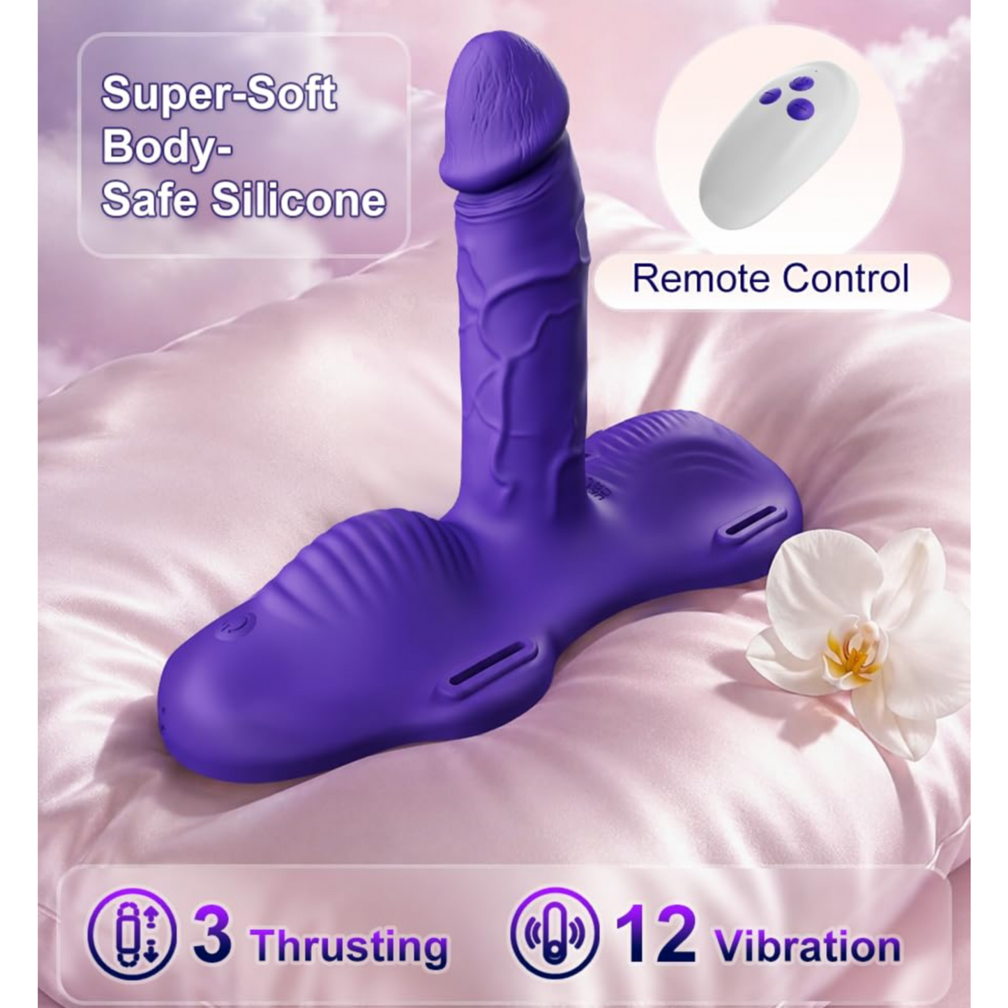 3 Thrusting & Vibrating Modes for Women G Spot Clit Stimulation Female Vibrator
