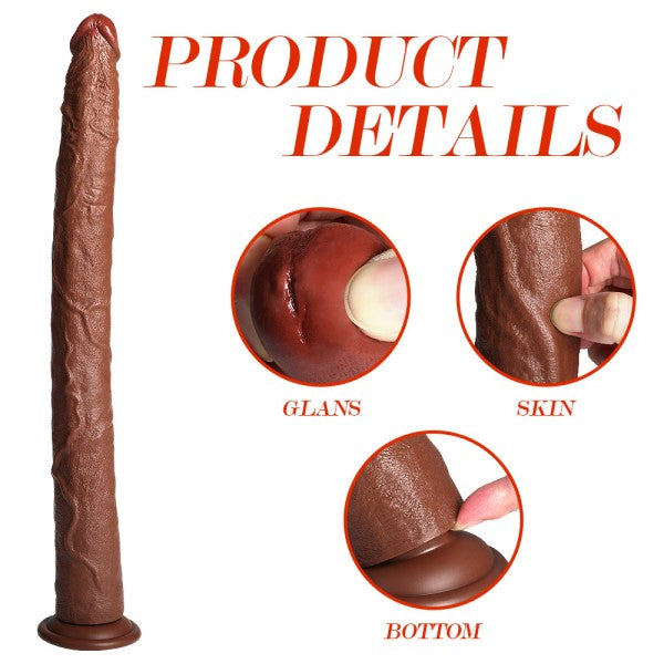 Baron Thick Realistic Dildo 20" Long Anal Dildos with Suchtion Cup Butt Plug for Anal Training 【US Stock Available Only】