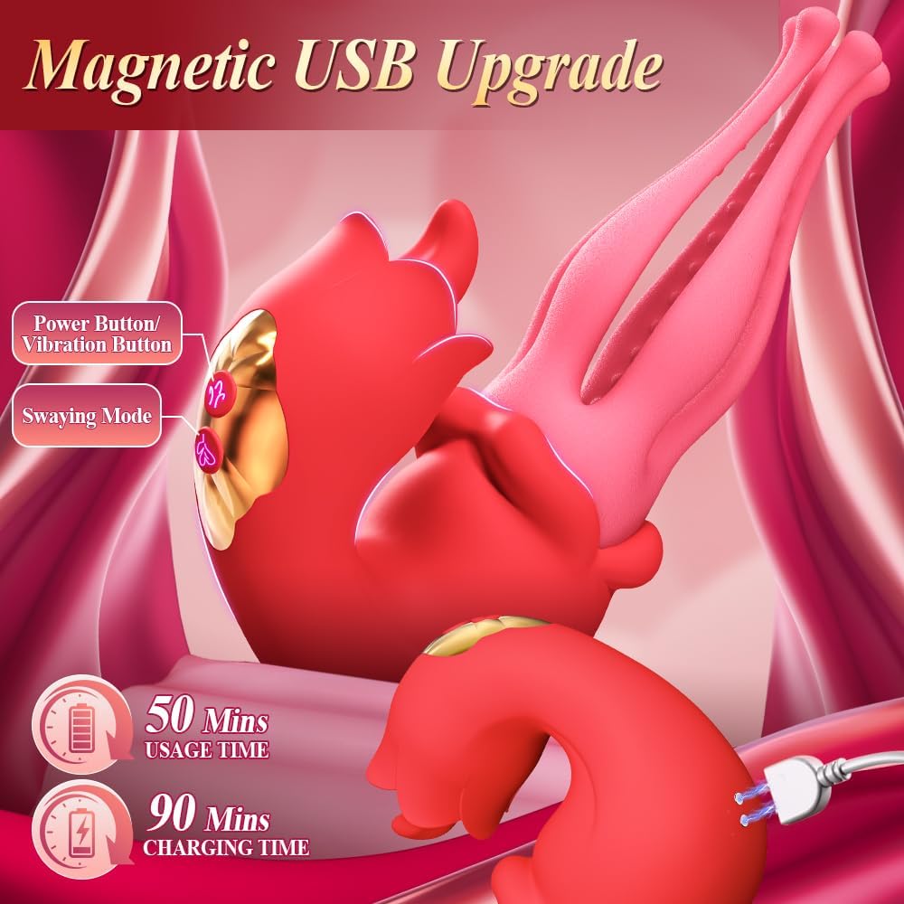 3 in 1 Thrusting Octopus Vibrator Nipple Clitoral Stimulator 7 Licking & Anal Vibrating Stimulator