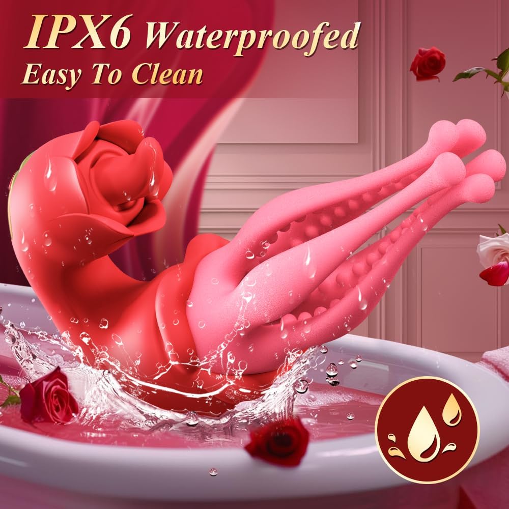 3 in 1 Thrusting Octopus Vibrator Nipple Clitoral Stimulator 7 Licking & Anal Vibrating Stimulator