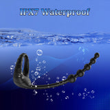 3 in 1 Silicone Penis Ring with 10 Vibration Remote Control Male Penis & Anal Prostate Vibrator Anal Toys for Men Gay Play