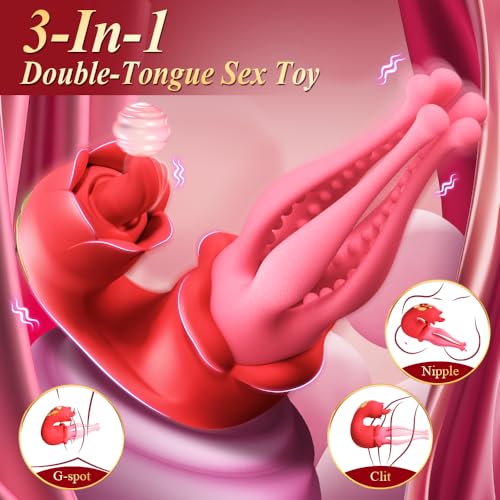 3 in 1 Thrusting Octopus Vibrator Nipple Clitoral Stimulator 7 Licking & Anal Vibrating Stimulator