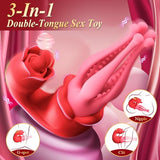 3 in 1 Thrusting Octopus Vibrator Nipple Clitoral Stimulator 7 Licking & Anal Vibrating Stimulator