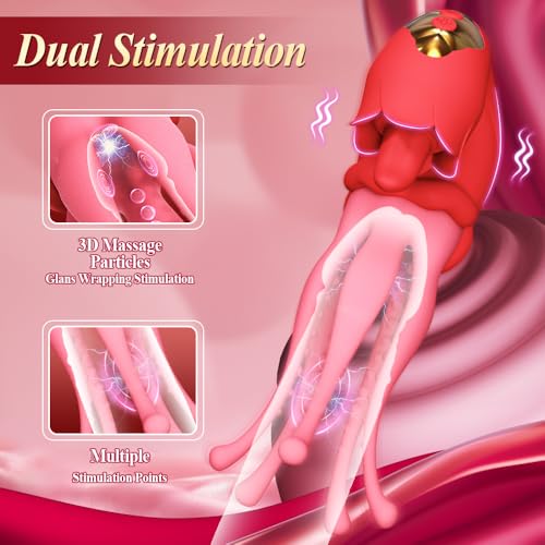 3 in 1 Thrusting Octopus Vibrator Nipple Clitoral Stimulator 7 Licking & Anal Vibrating Stimulator