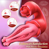 3 in 1 Thrusting Octopus Vibrator Nipple Clitoral Stimulator 7 Licking & Anal Vibrating Stimulator