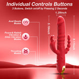 4 IN 1 10 Vibrating Modes Thrusting Dildo Vibrator Sex Toys Dildos Anal G Spot Rabbit Vibrator