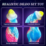 Plus Size Monster Dildo Vibrator 3 in 1 Remote Sex Toy for Woman 10.2 inch