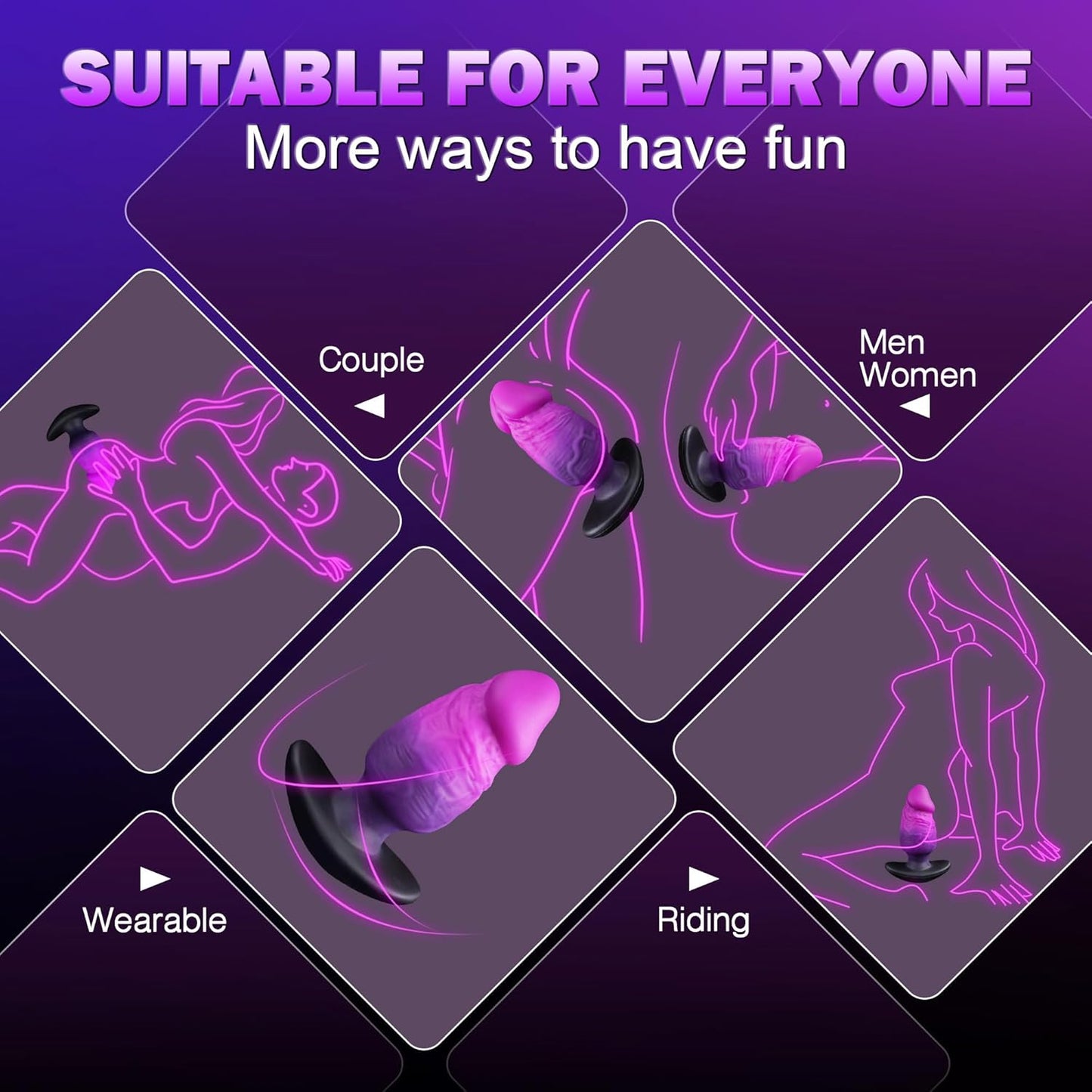 5.8 Large Butt Plug Anal Plug, Huge Buttplug Big Anal Dildo Wearable Anal Stretcher, Soft Silicone Butt Plug Giant Prostate Dildo