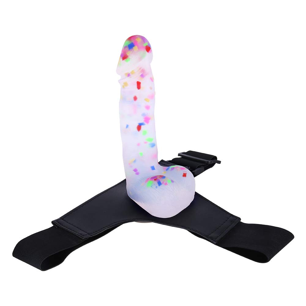 Strap-on Silicone Dildo with Adjustable Harness