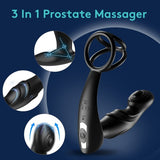Male Prostate Massager APP Control Anal vibrator with Penis Ring 9 Vibration and Tapping Butt Plug Adult Toys