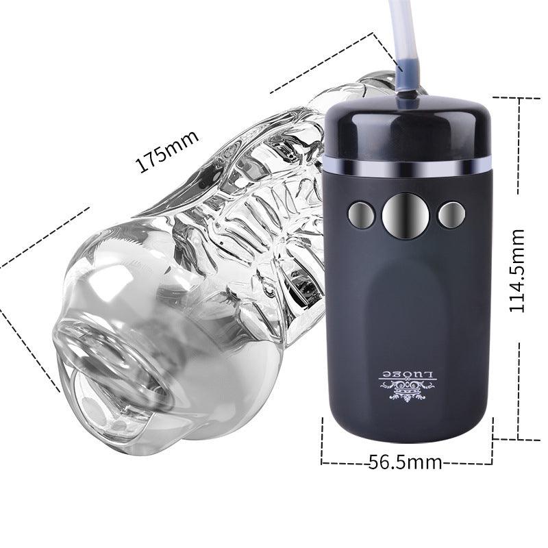 5D Vagina Suction Vibration Electric Blowjob Masturbator Cup - propinkup