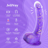 5 Thrusting Swinging & 7 Vibration Modes 9.25" Realistic G-Spot Stimulator Heating Dildo Vibrator