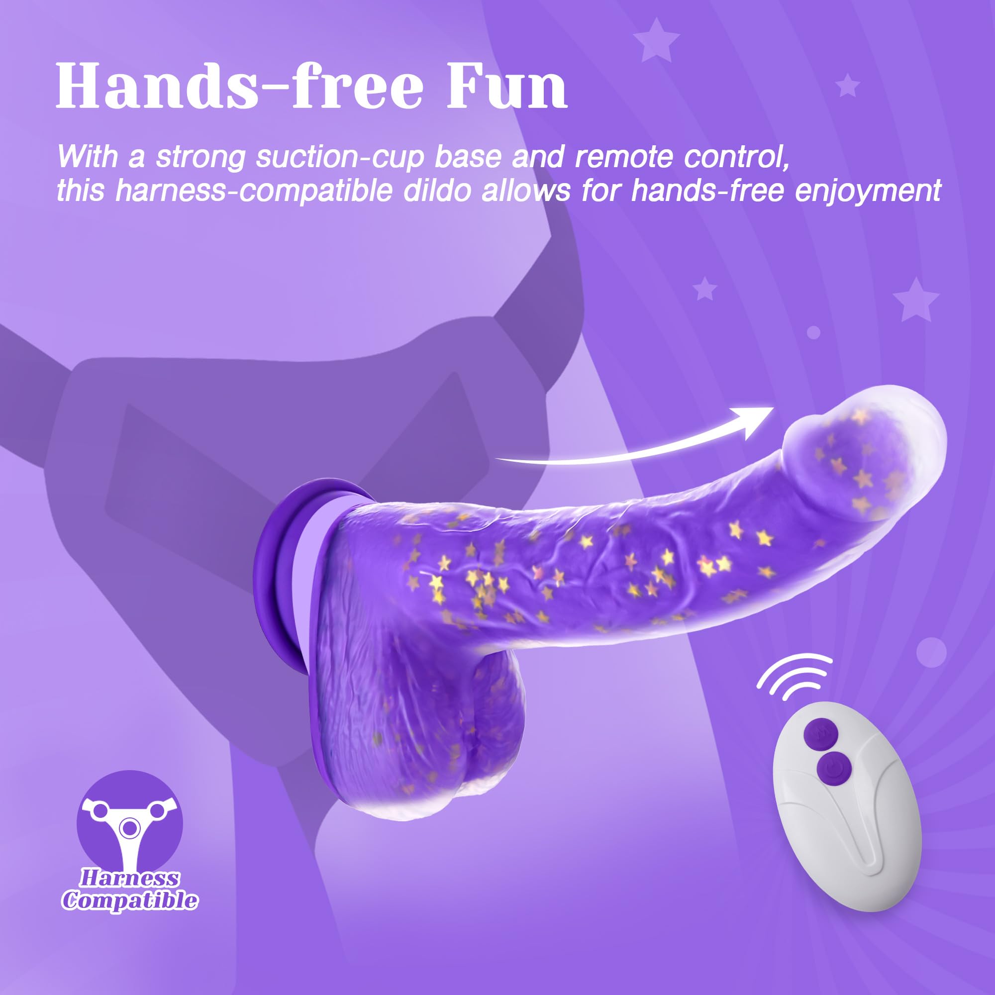 5 Thrusting Swinging & 7 Vibration Modes 9.25" Realistic G-Spot Stimulator Heating Dildo Vibrator