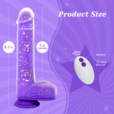 5 Thrusting Swinging & 7 Vibration Modes 9.25" Realistic G-Spot Stimulator Heating Dildo Vibrator