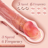 Higher Frequency Pulsing Thrusts Vibrations Beginner-friendly Realistic Dildo 8.66 Inch