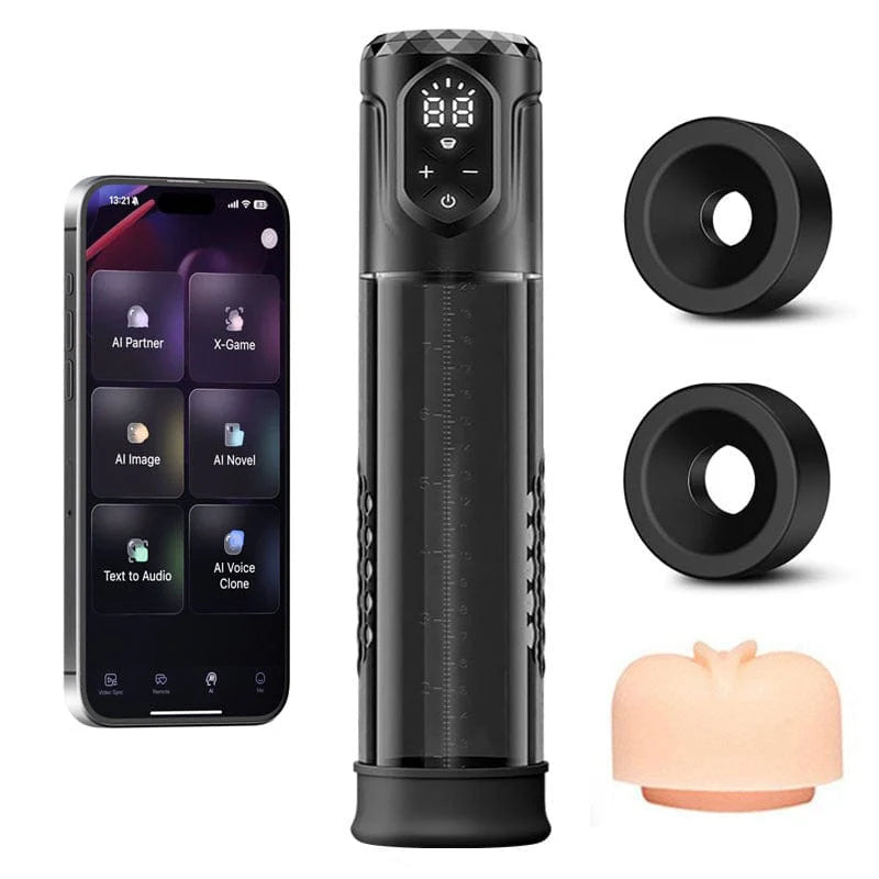 APP Control 5 Suction 5 Pressure Penis Pump Male Sex Stroker Penis Pump For Male