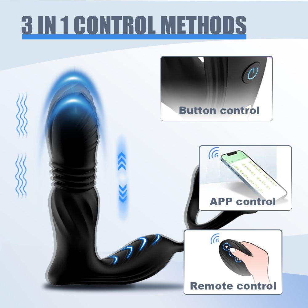 9 Vibration Thrusting Prostate Massager APP & Remote Control Anal Vibr propinkup 9 Vibration Thrusting Prostate Massager APP & Remote Control Anal Vibr propinkup