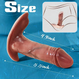 Realistic Wearable Dildo Vibrator Remote Control G-Spot Anal Vibrators with 8 Thrusting & Vibration