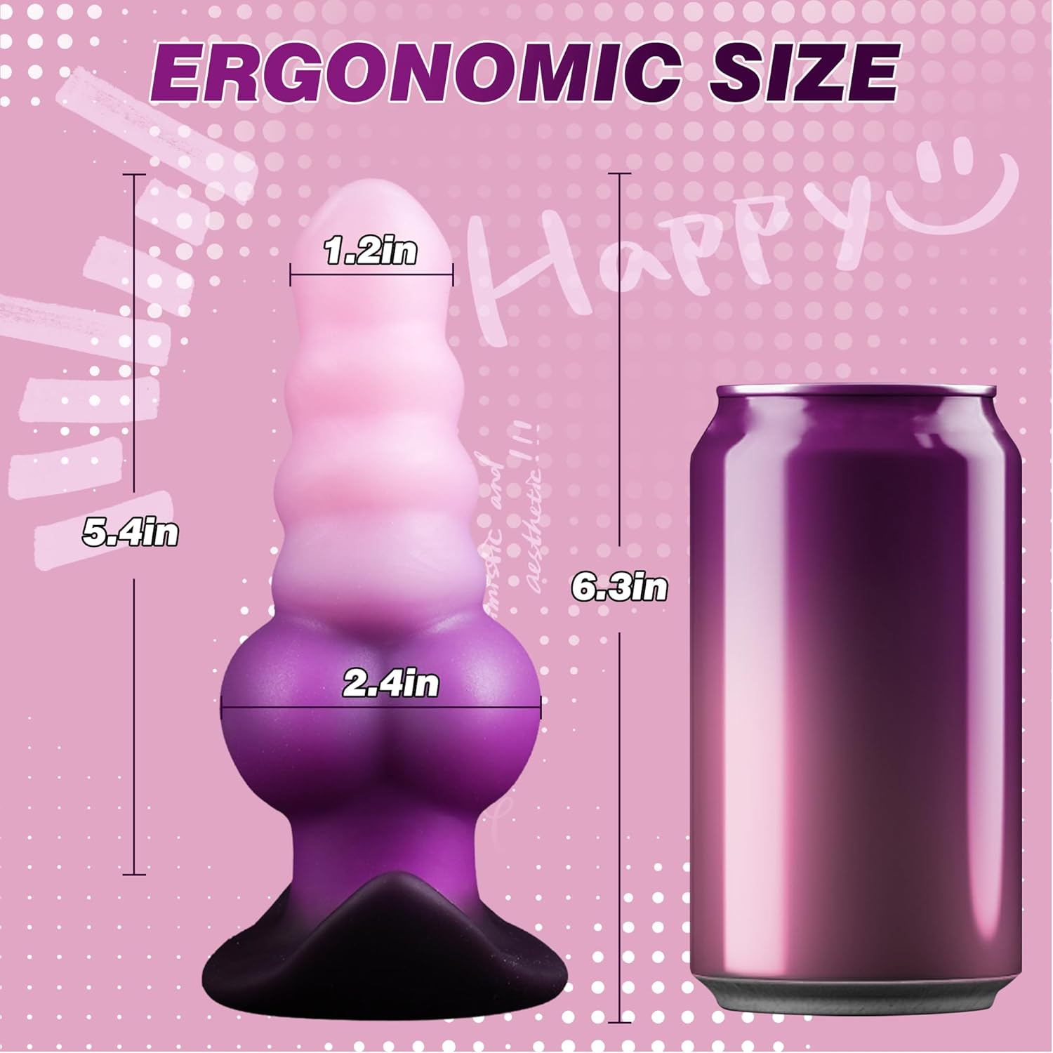 6.3" Large Butt Plug Anal Plug Anal Dildo Monster Horse Dildo Anal Trainer Dilator Adult Toy for Men Women