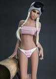 61.8IN 61.7LB Sex Doll Wheat-colored Skin With Long Blonde Hair Masturbator